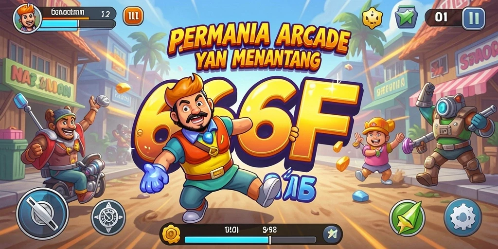 Screenshot dari gameplay seru 666F yang penuh aksi.