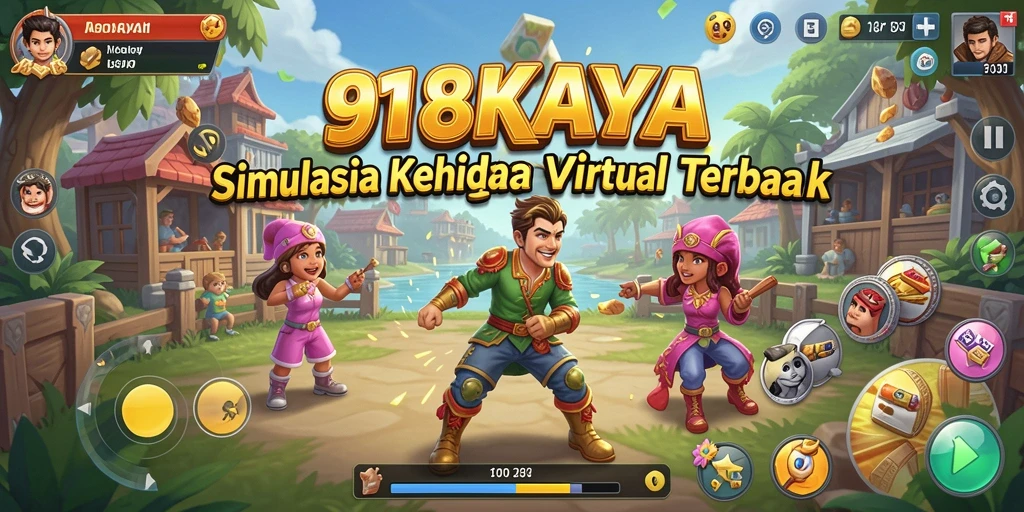 Tampilan gameplay <strong>918KAYA</strong> menunjukkan karakter unik dalam dunia simulasi.