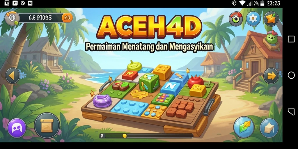 Tampilan gameplay menarik dari ACEH4D dengan berbagai puzzle menantang.