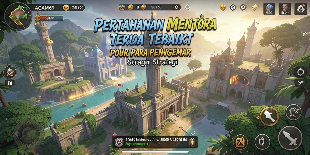 Tampilan gameplay AGAM69 yang seru dan menantang dalam Tower Defense.