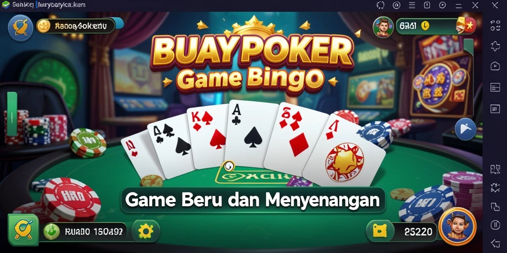 Tampilan menarik dari gameplay Bingo di BUAYAPOKER.