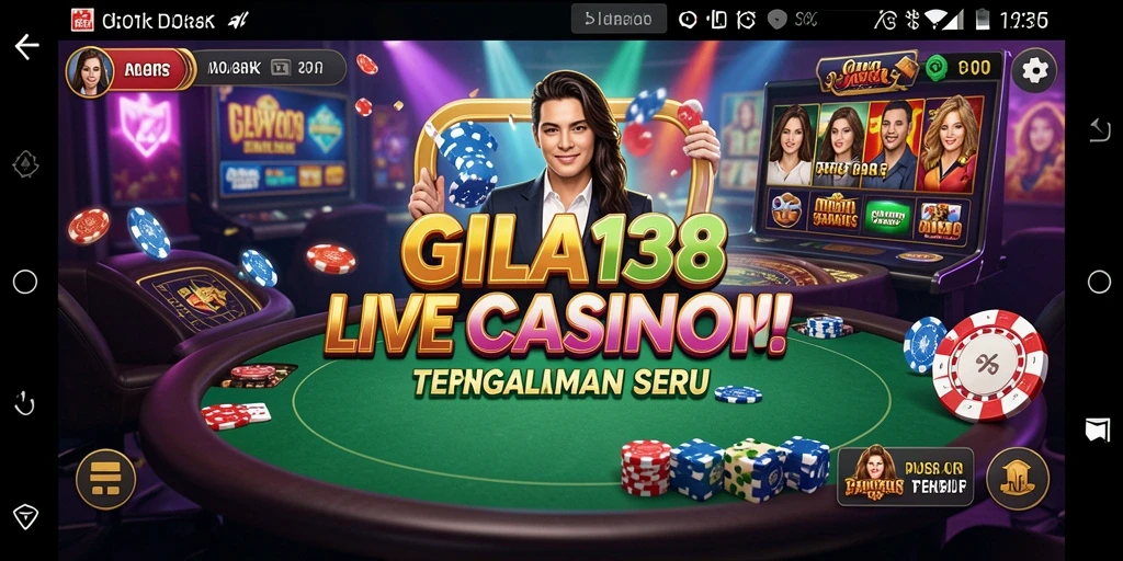 Tampilan gameplay Live Casino yang menarik dan interaktif di GILA138.