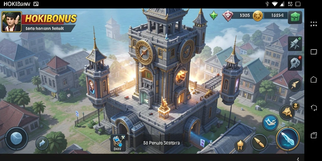 Screenshot gameplay HOKIBONUS dengan aksi Tower Defense yang seru.