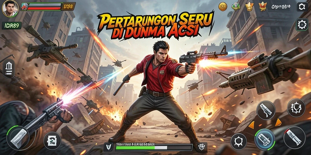 Screenshot IDR89 menampilkan aksi pertarungan yang mendebarkan.