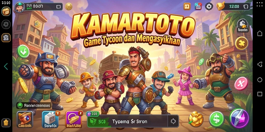 Tampilan gameplay KAMARTOTO yang dinamis dan menarik.