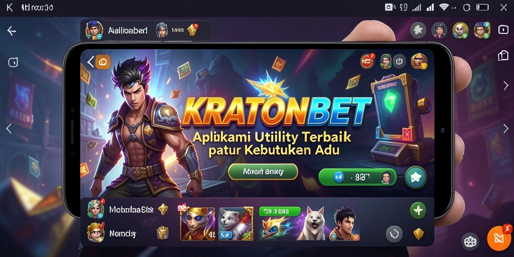 Screenshot KRATONBET menunjukkan antarmuka yang ramah pengguna dan fitur-fitur berguna.