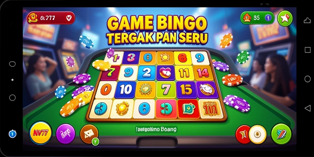 Tampilan gameplay Bingo yang seru dan mengasyikkan di NV77.