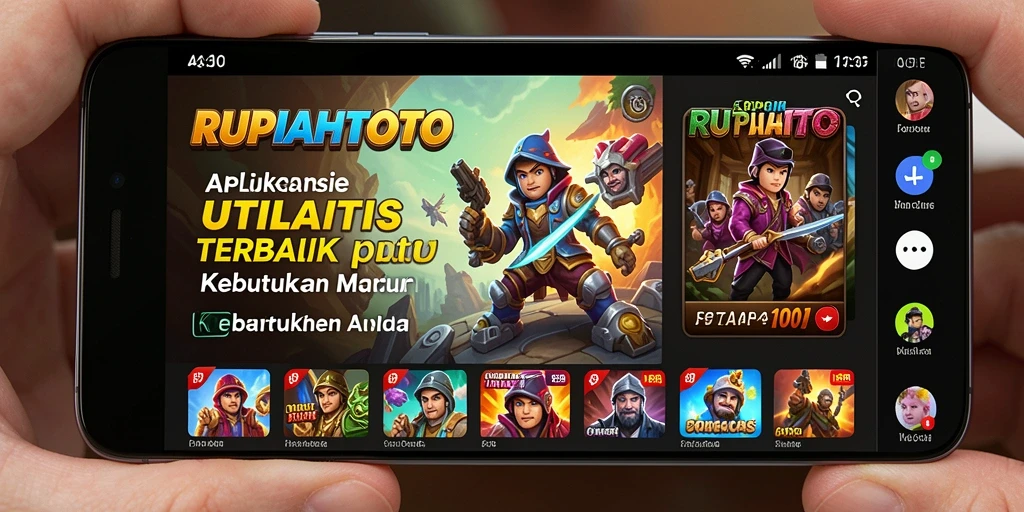 Tampilan antarmuka RUPIAHTOTO yang user-friendly dan praktis.