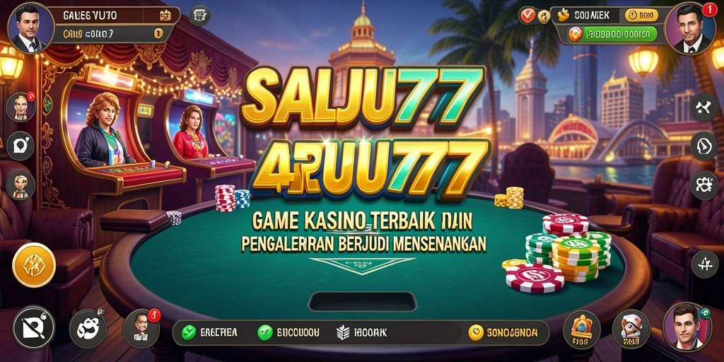 Screenshot SALJU777 menampilkan gameplay Kasino yang mendebarkan dan interaktif.