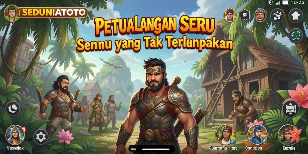 Tampilan gameplay SEDUNIATOTO yang penuh petualangan.