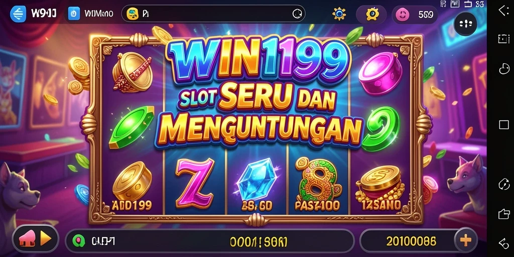 Screenshot gameplay WIN199 menunjukkan keseruan bermain slot dengan beragam tema.