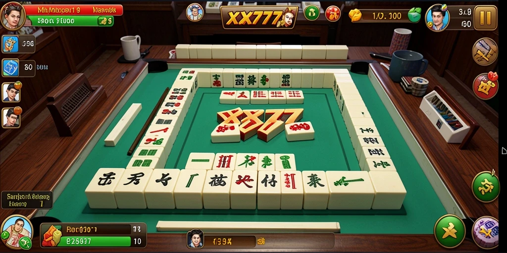 Screenshot utama XXX777 menampilkan aksi seru dalam permainan Mahjong.