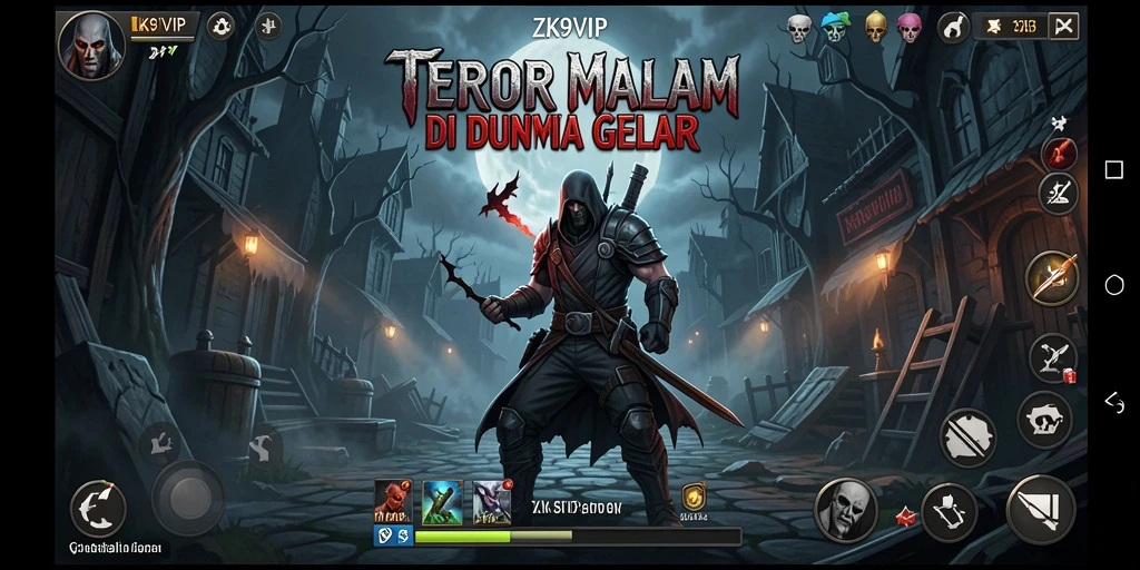 Screenshot gameplay ZK9VIP yang menakutkan dan penuh ketegangan.